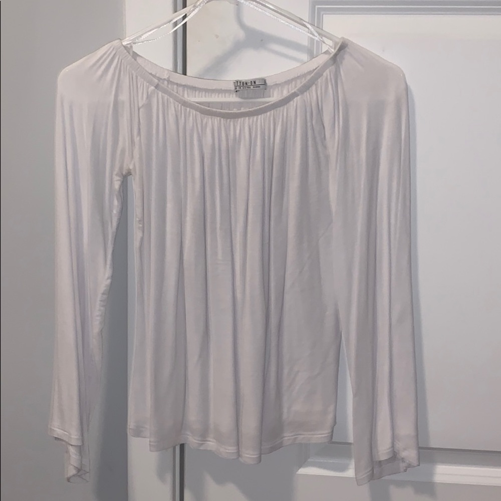 white off the shoulder top